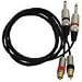 Pyle Professional Dual RCA to Dual 1/4 Inch Cable PPRC-J05
