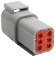 Automotive Connectors RECPT, 6-WAY (1 piece)