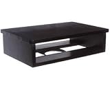 TV and VCR Swivel Base - Wood - Black Finish (Black) (5.5"h x 20"w x 13"d)