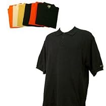 Confidence Mens Classic Pique Cotton Golf Shirt - Black , XL