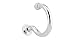 Richelieu Hardware - BP75707171 - Pack of 4 units - Utility Stainless Steel Hook - Polished Stainless Steel  Finish