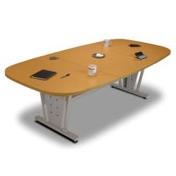 OFM 55118-MAPLE and SILVER Modular Conference Table 48 Inch x 96 Inches - Maple and Silver