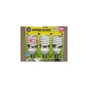 100w Replacement 26-Watt CFL Fluorescent Spiral Bulb - Energy Saving Soft White, 3-Pack by 