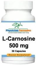 2 Bottles L-Carnosine Supplement 500 Mg, 30 Caps, Antioxidant, May Act As A Nurotransmitter - Endorsed By Dr. Ray Sahelian