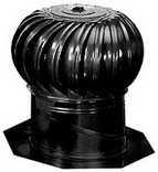 Ll Building Products 12In Black Glv Wind Turbine GIC12BL