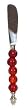 Decorative Spreader Set / 4 With Ruby Red Glass Bead Handles