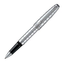 Mont Blanc Meisterstuck Solitaire Platinum Plated Facet Legrand Rollerball Pen