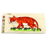 D - Cat Body 5 Layer Puzzle - 28 wooden pieces by Beleduc