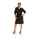 La redoute en plus dress with three-quarter length batwing sleeves