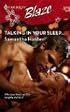 Talking In Your Sleep... (Harlequin Blaze)