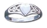 Solid Sterling Silver Heart Ring