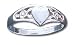 Solid Sterling Silver Heart Ring