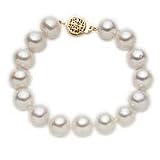 14k 10-11mm Cultured Freshwater Pearl Bracelet