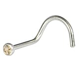 Swarovski CRYSTAL GOLDEN SHADOW Screw Nose Ring