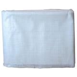 Bache 4x6 transparente armee, 180gr/m2, avec oeillets. Impermeable
