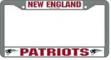 New England Patriots Chrome License Plate Frame