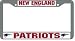 New England Patriots Chrome License Plate Frame