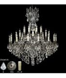 IMAGE OF American Brass and Crystal CH9323-A-10G-TB Elisa 32 Light Large Foyer Chandelier in Antique Silver with Clear Precision Pendalogue crystal