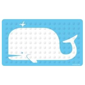 Kikkerland Whale Natural Rubber High Grip Suction Cup Bath Mat