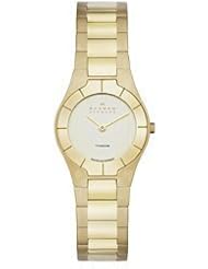 Skagen Black Label Two-Hand Titanium - Gold-Tone Womens watch #SKW2105