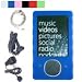 (4 in 1) Silicone Skin Case for Microsoft Zune 80GB + Car Charger + Travel Charger + Audio Vidoe Cable for Zune 80GB(Many color available)