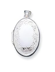 Sterling Silver Oval Locket