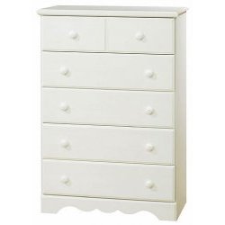 Kitchen: 5 Drawer Chest Only   Vanilla Cream  Vanilla Cream   45