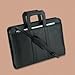 UNIVERSAL(45650) Nappa Leather Portfolio, 16 x 4 x 11, Black