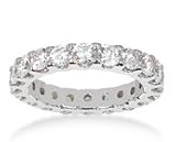Platinum Shared Prong Diamond Eternity Wedding Band (3 ct. tw.)