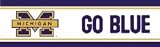 Michigan Wolverines NCAA Licensed 5 1/4 H x 15' L Wall Border