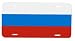 Russia Russian Flag License Plate