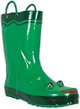 Child's Green Frog Waterproof Rubber Rain and Garden Boots