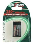 Ansmann 5030332 9V E-Block 250mAh NiMH Akku 1er Pack