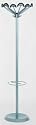 Coat and umbrella stand with 6 hooks