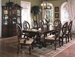 IMAGE OF Windham Complete Dining Set in Deep Rich Cherry Finish by Crown Mark - 2010