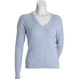 Tehama V-Neck Baby Cable Sweater