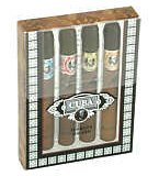 Cuba Collection By Cuba For Men. Gift Set ( Cuba Gold, Red, Blue, & Orange & All Are 1.15 Oz )