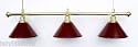 61" Metal Pool Table Light Billiard Lamp Brass - Burgandy
