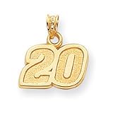 14k NASCAR Tony Stewart Number 20 Pendant
