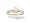 14K Yellow Gold Genuine Oval Opal and Diamond Filligree Ring - Size 4