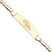 14K Denver Broncos Large Id Bracelet Horse head Figaro Link