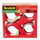 New-Scotch 3650S4RD - Moving & Storage Tape, 1.88 x 38.2 yards, 3 Core, Clear, 4 Rolls/Pack - MMM3650S4RD