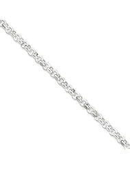 Sterling Silver 4.75mm Half Round Belcher Bracelet QFC76-8.5"