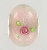 Quiges Beads Charms Murano Glass-Silver
