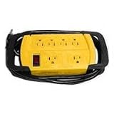 Six Outlet Power Block with Cord Wrap