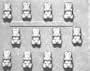 Bunny Pieces Hard Candy Molds