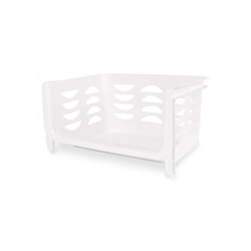 Sterilite White Jumbo Stacking Bin Open Home Storage Bins