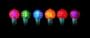 Set of 90 Multi Micro Christmas Lights With Green Wire - 8 functions #727601