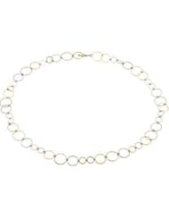 Tricolor Circle Necklace Pendant Stainless Steel Fn76tc