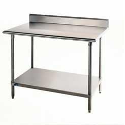 Advance Tabco KMS-244 5 Backsplash Worktable